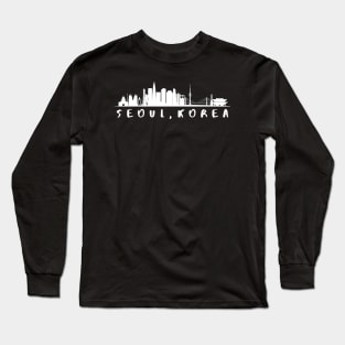 Seoul, Korea - Skyline Long Sleeve T-Shirt